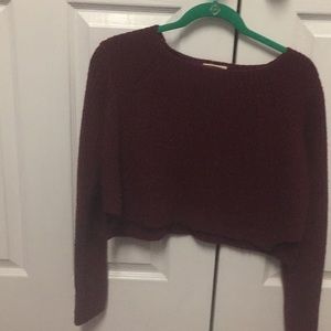 XS/S cropped knit sweater